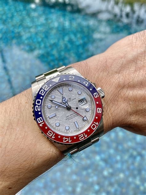 gmt master 2 pepsi meteorite.